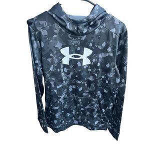 Under Armour Fleece Big Logo Printed black Camo Size Youth XL soccer baseball